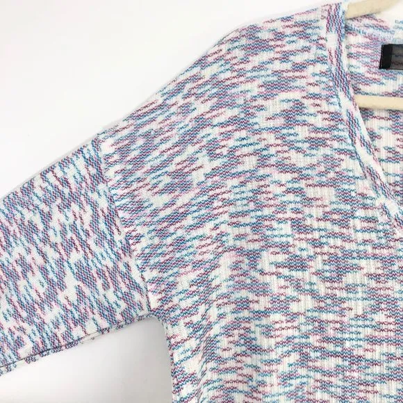 Code x Mode New Space Dye V-Neck Sweater Lightweight Knit Pullover - Image 4