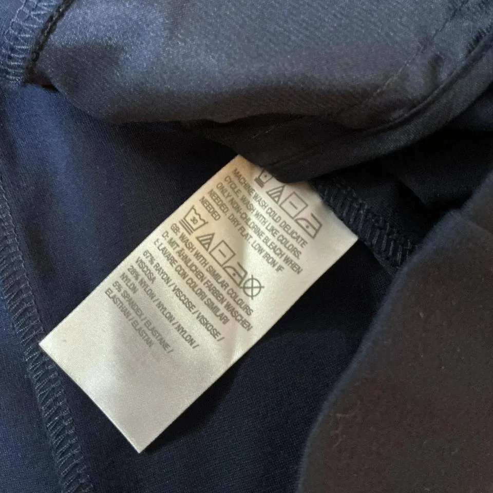 NWT SG Tailored Susan Graver Navy Blue One Button Blazer Jacket Women XL - Image 6