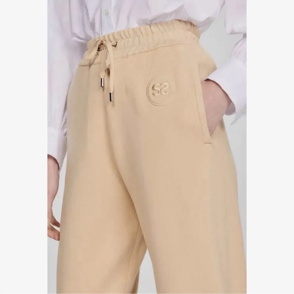 Sandro Bristol High Rise Drawstring Knit Joggers Size 10 - Image 2