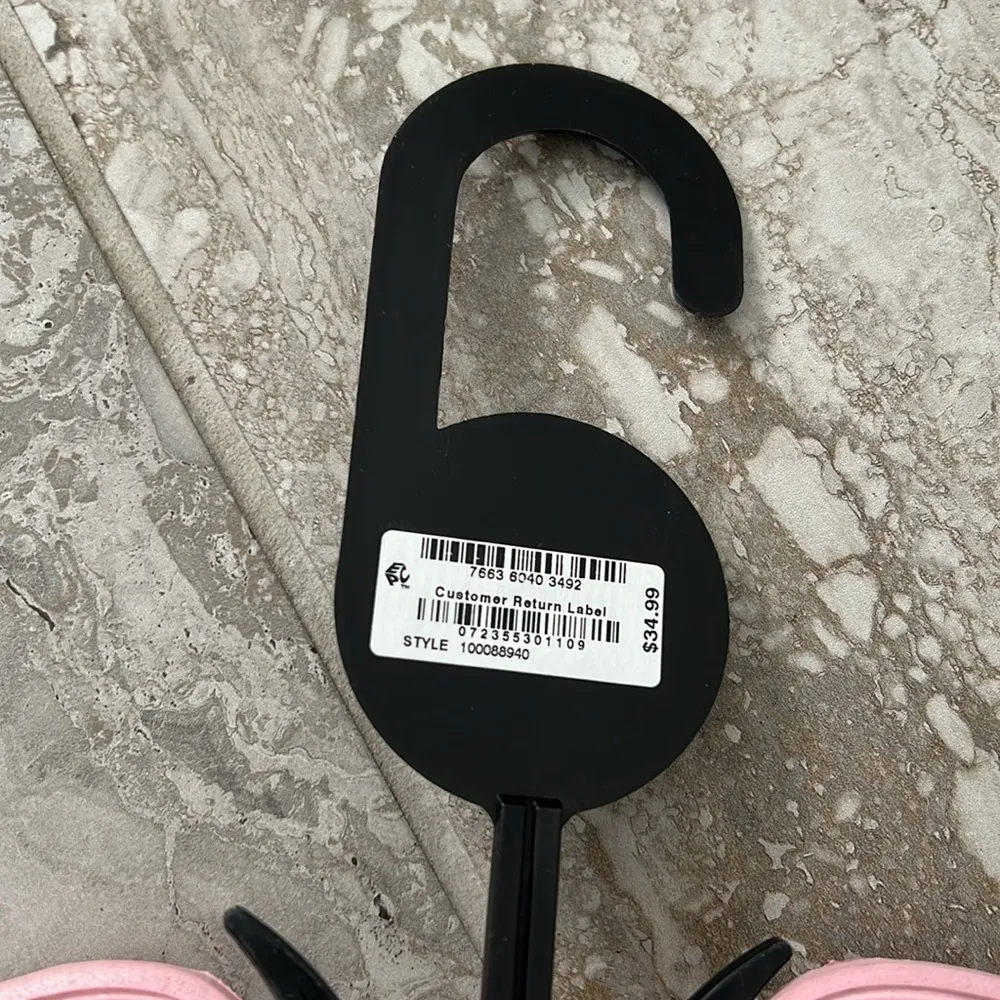 INC Faux-Marabou Slide Slippers in Pink , Size XL 11/12 New w/Tag - Image 5