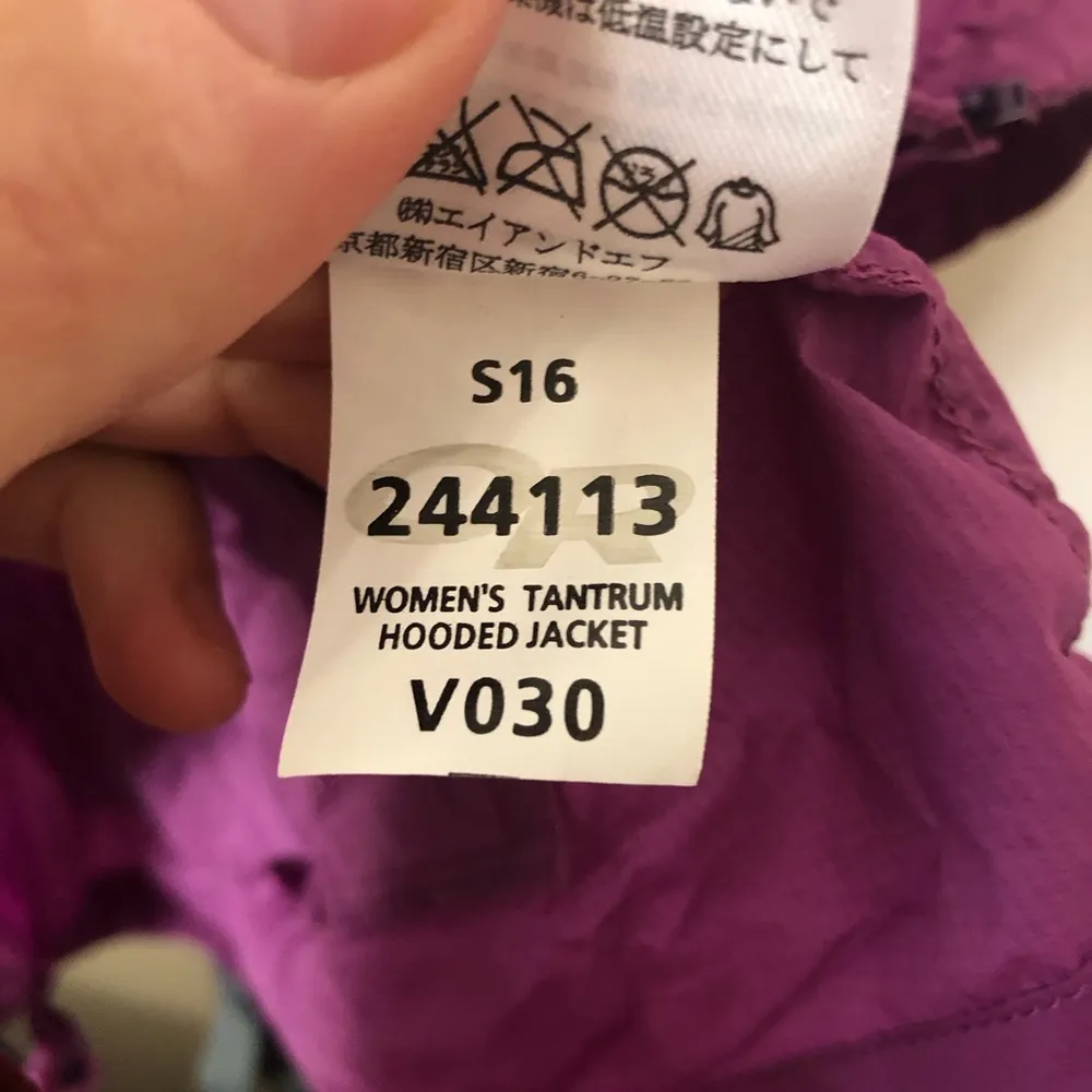 Outdoor Research Women's Tantrum Hooded Purple Jacket - Image 6