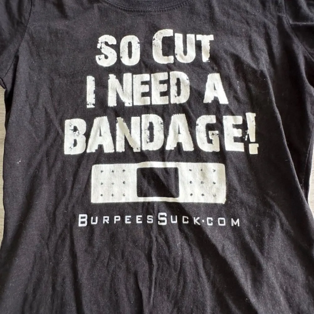 Boxer Craft “So Cut I Need A Bandage” fitted tee Black L EUC - Image 5