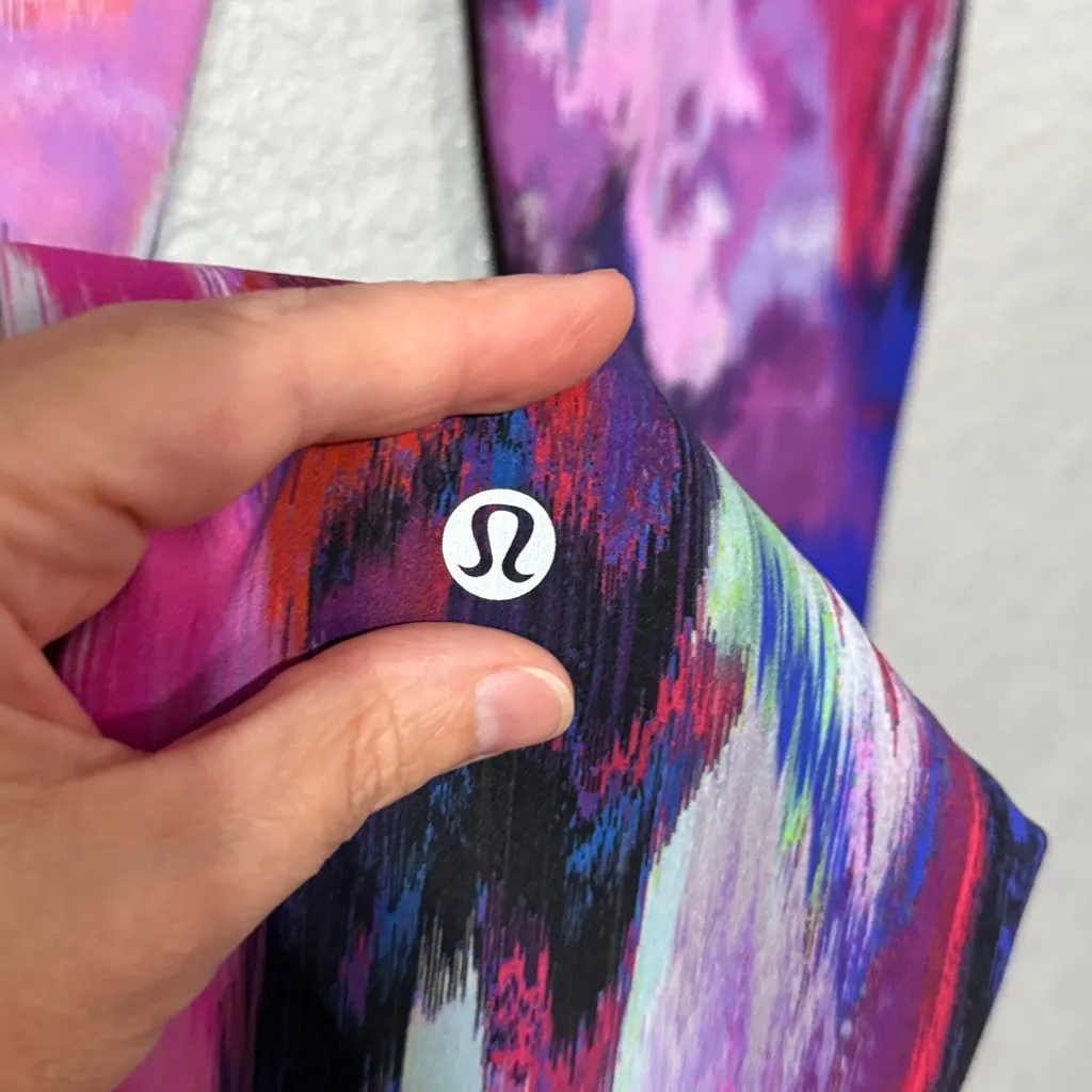 Lululemon Wunder Train HR Pant 28” size 4 in digital pink multi - Image 5