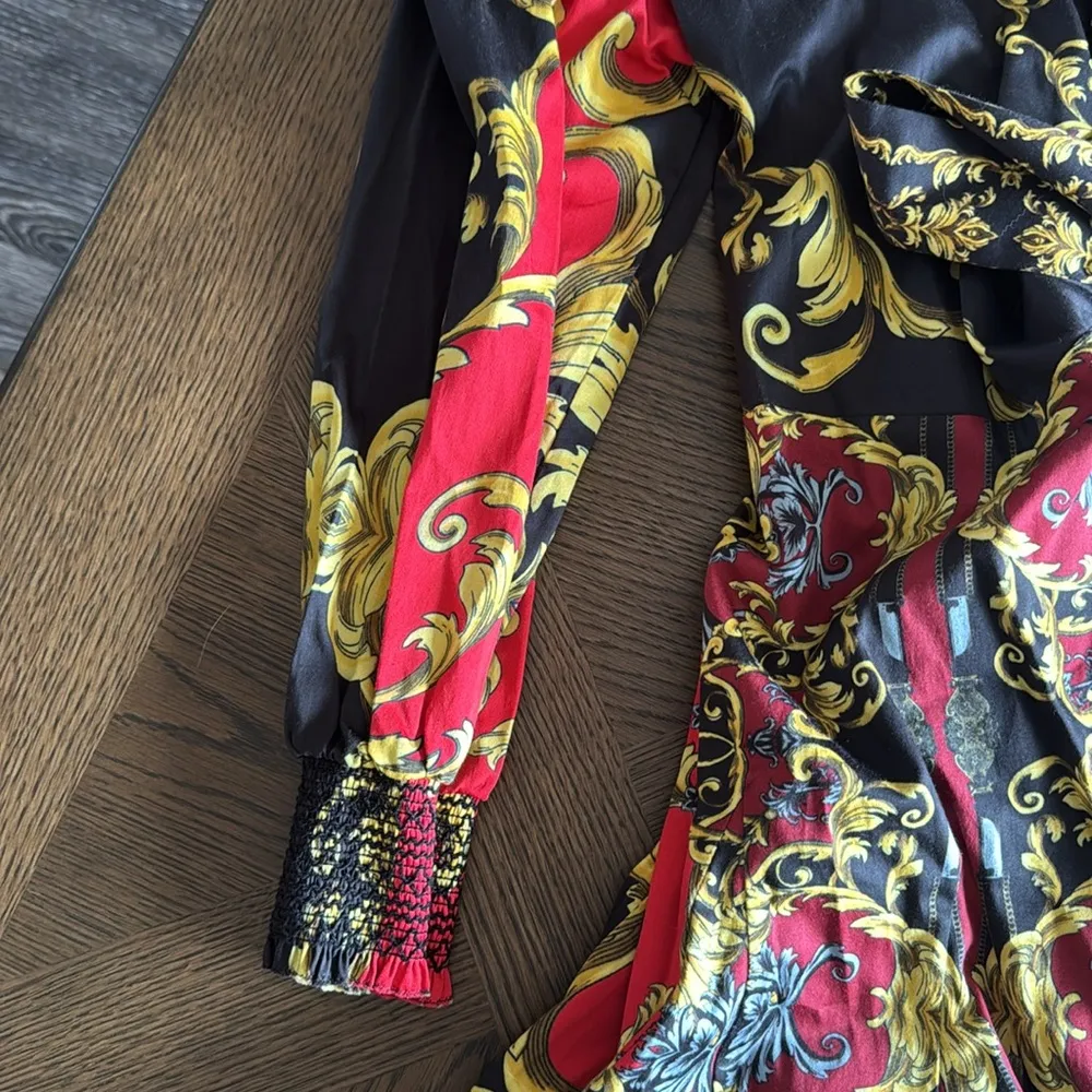 Alice + Olivia ALISA WRAP GODET SHIRT DRESS, Size 8, $650 - Image 15