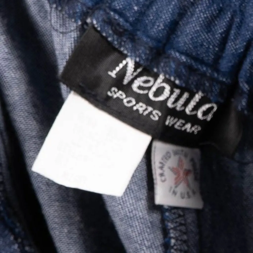 VTG Pleated Denim Pants 12 Womens Blue High Waisted Jeans Elastic Cotton USA - Image 5