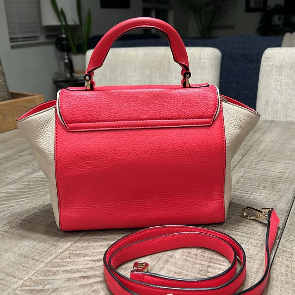 Kate Spade Wesley Place Laurel Desert Rose Leather Crossbody Bag EUC - Image 4