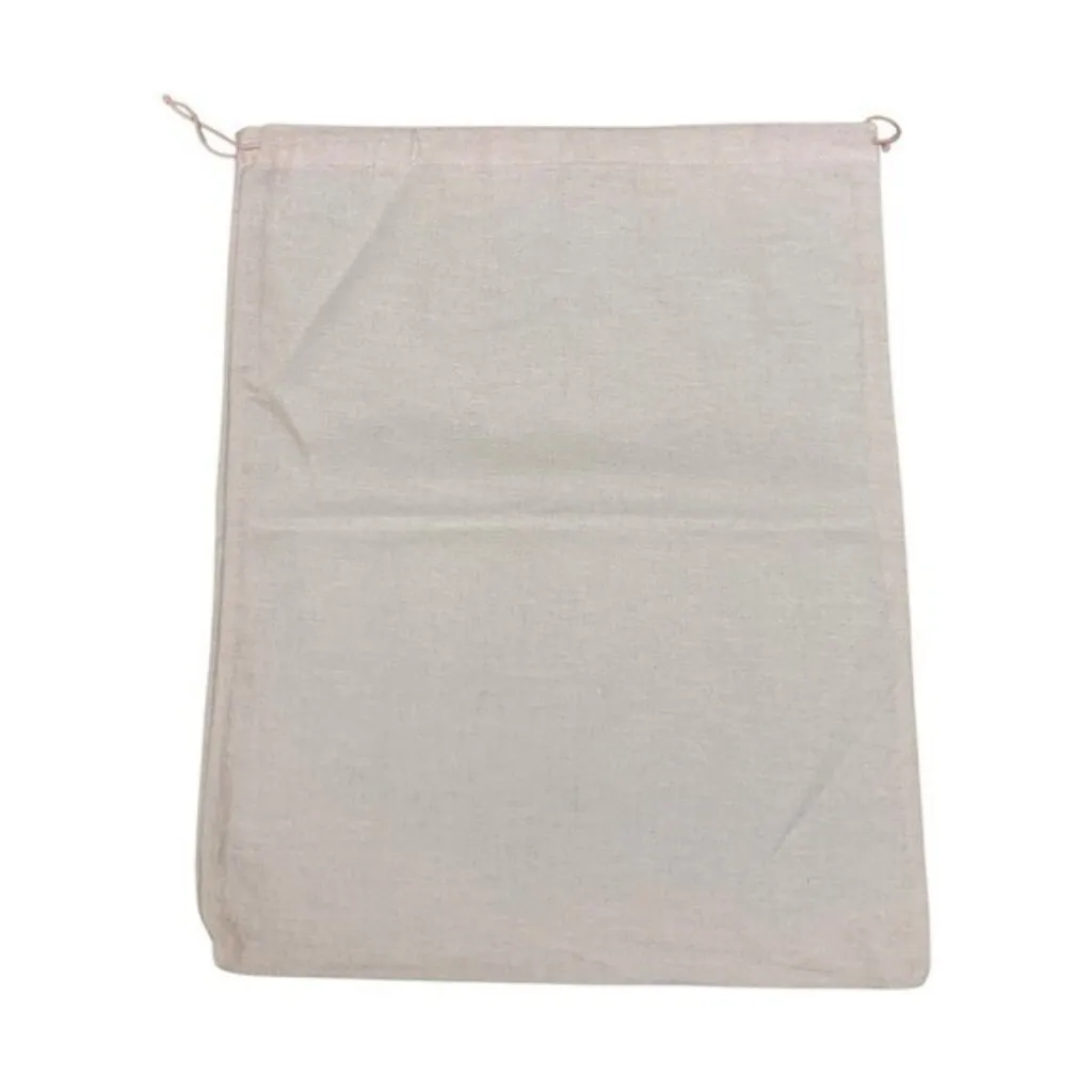 Sophia Webster‎ Designer Shoe Dust Bag Beige Canvas Drawstring Storage Pouch Pink - Image 2