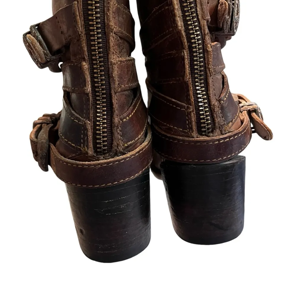 FREEBIRD by Steven Pikes Wrap Strap Boots, Sz 6 - Image 13