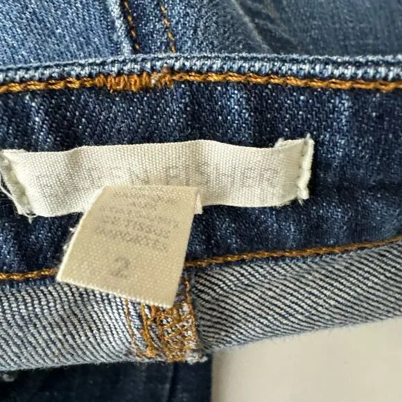 Eileen Fisher Low‎ Rise Organic Cotton Stretch Straight Jean Size 2 - Image 8