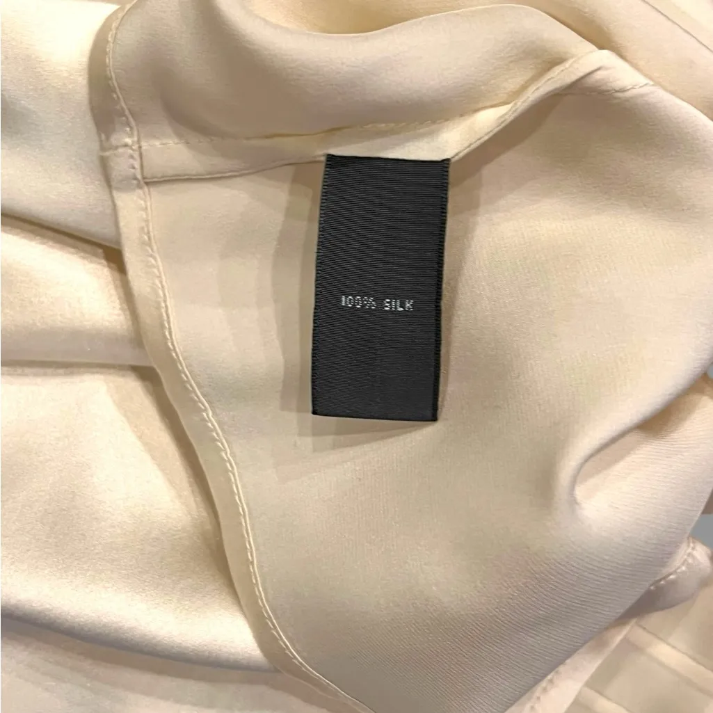 Josephine Chaus Cream Floral Lace Trim Sleeveless Tank Petite silk top 12P - Image 5