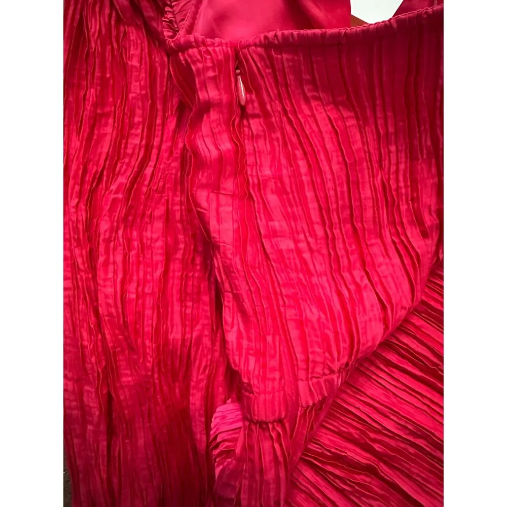 Ulla Johnson Orla Crinkled Midi Dress – Size 10, Orchid Pink, NWT - Image 11