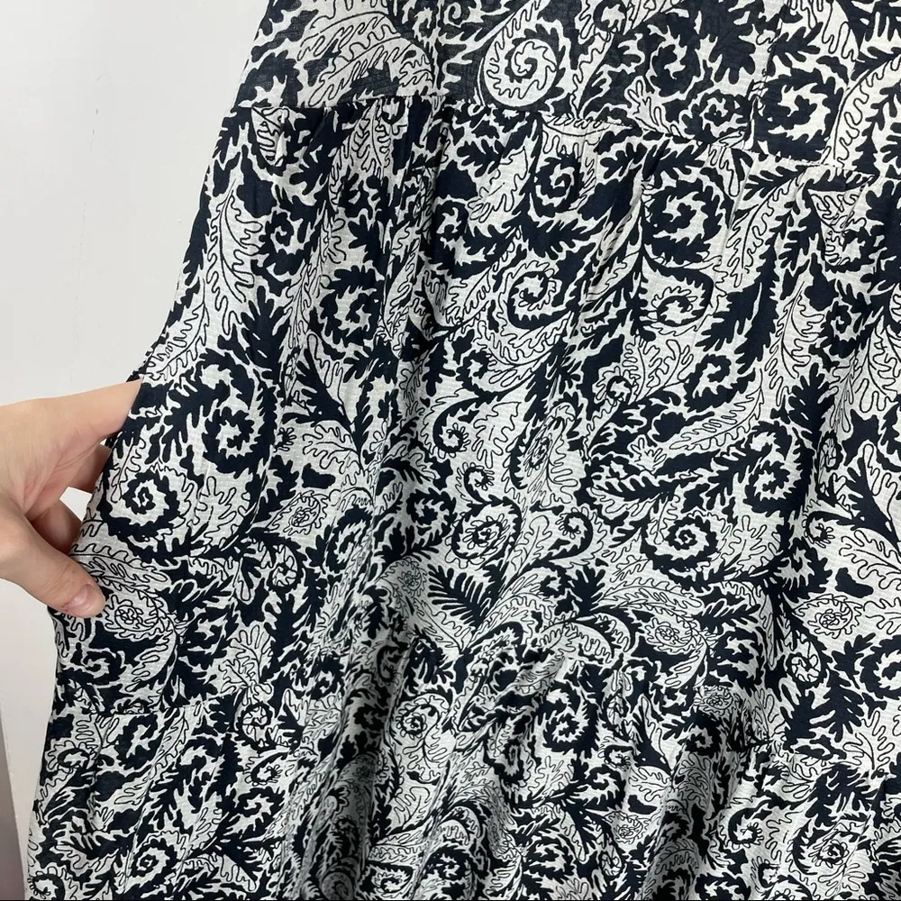 Maeve Anthropologie Mayra Tiered Floral Paisley Print Midi Maxi Dress Boho Small - Image 10