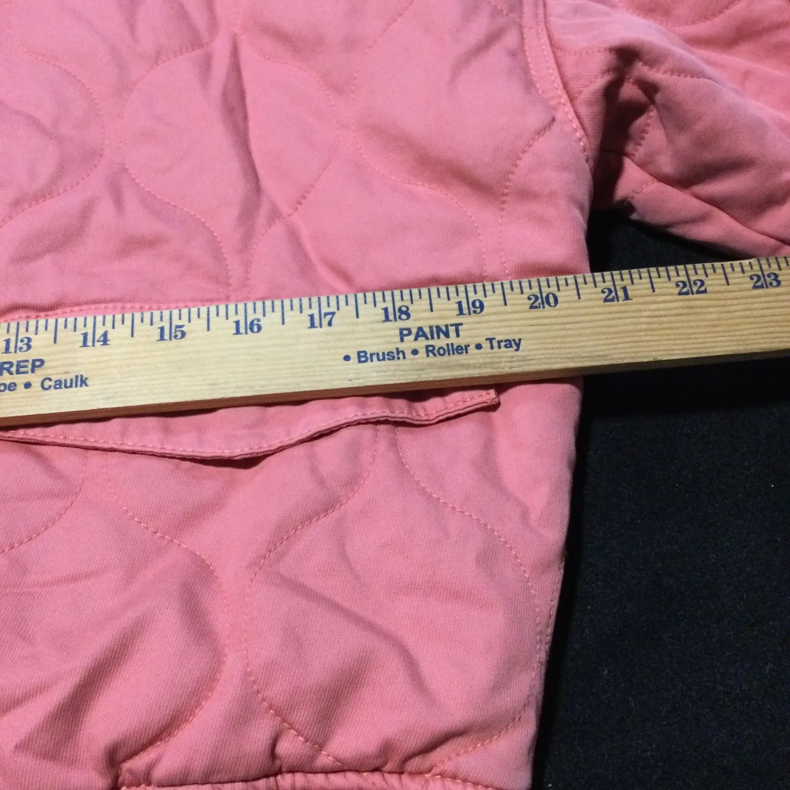 Universal Thread Quilted Bomber Jacket Pink Casual Snap Button Pockets Size S - Image 6