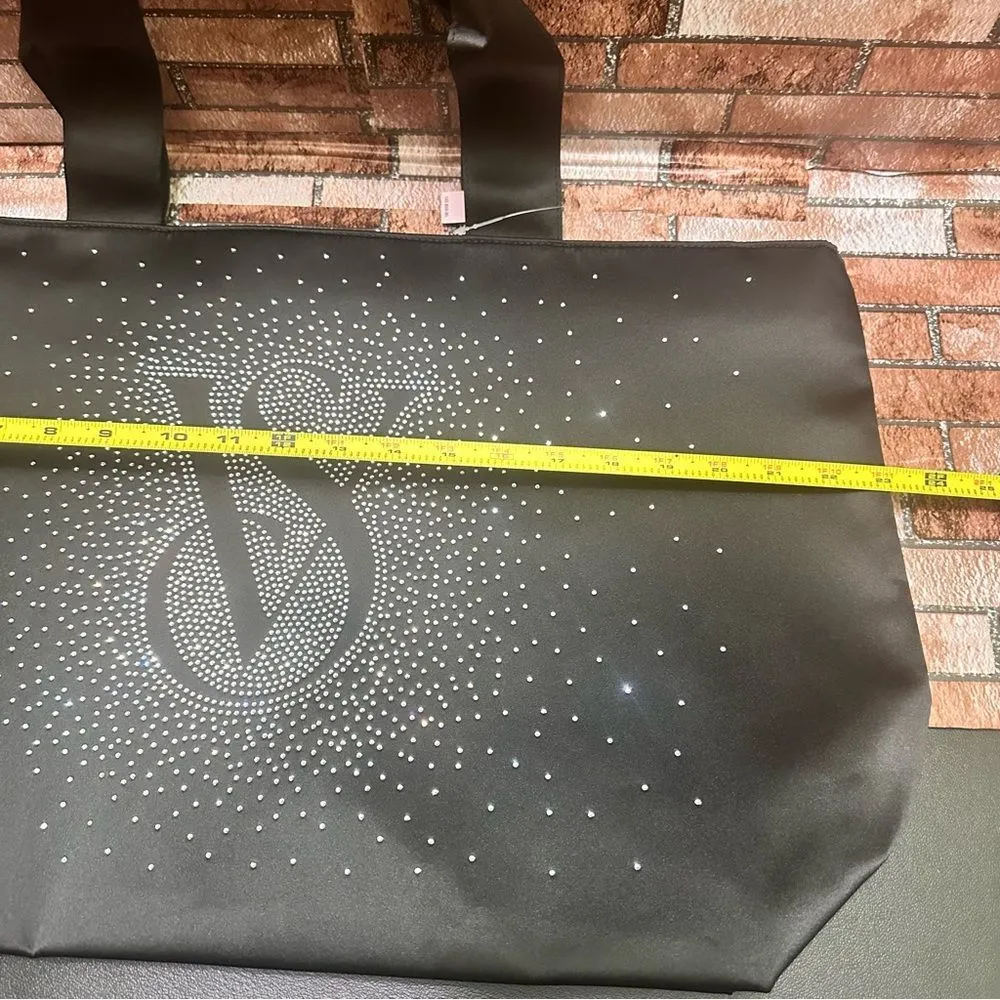 Victorias Secret shine Tote Black Bag - Image 6
