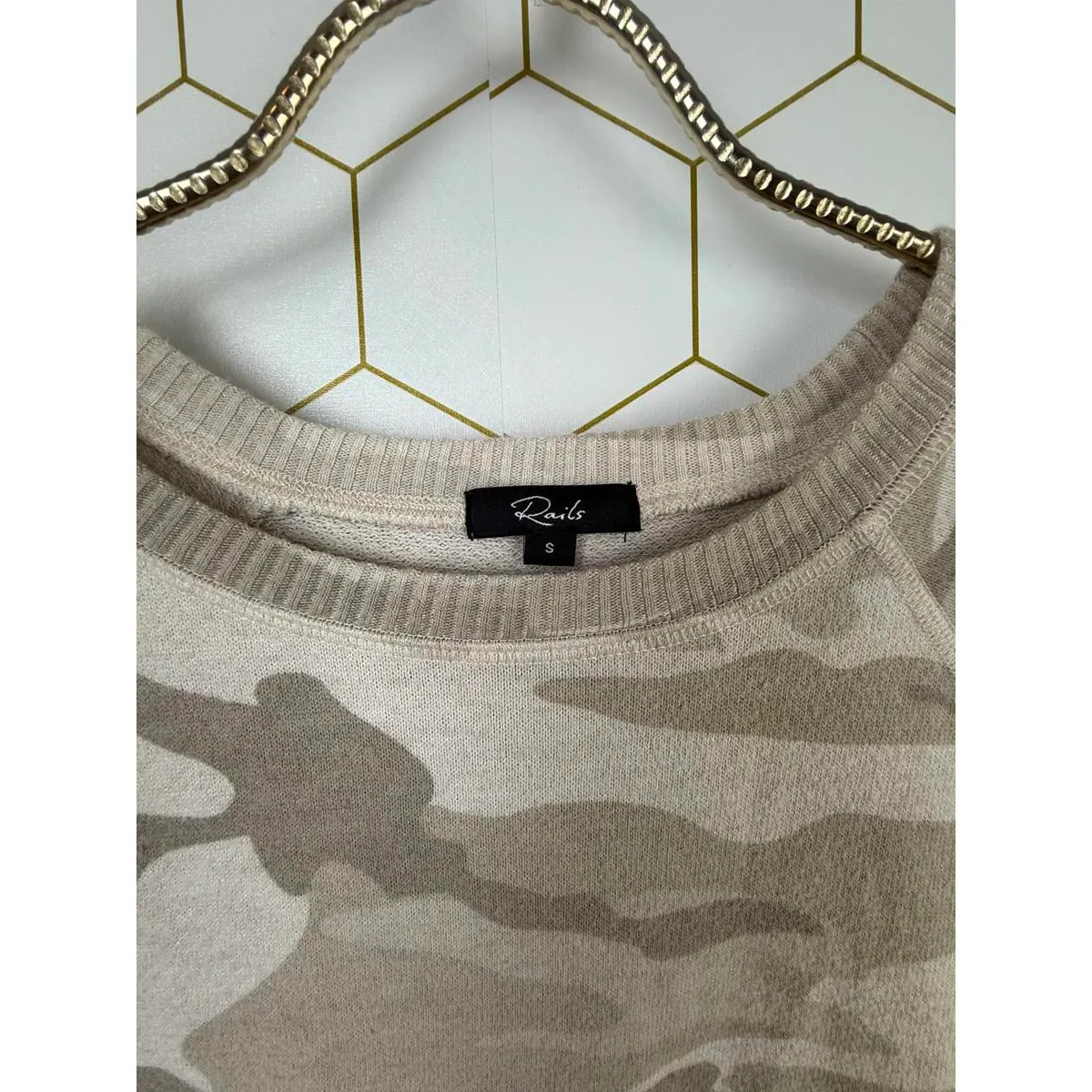 Rails Soft Theo Oatmeal Camo Top - Size - Small - Image 5