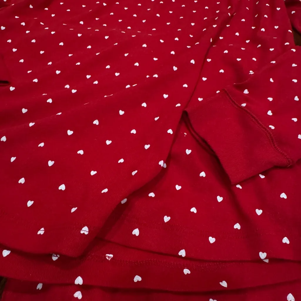 GapBody Women’s Heart Pajama Set Red Size M - Image 3