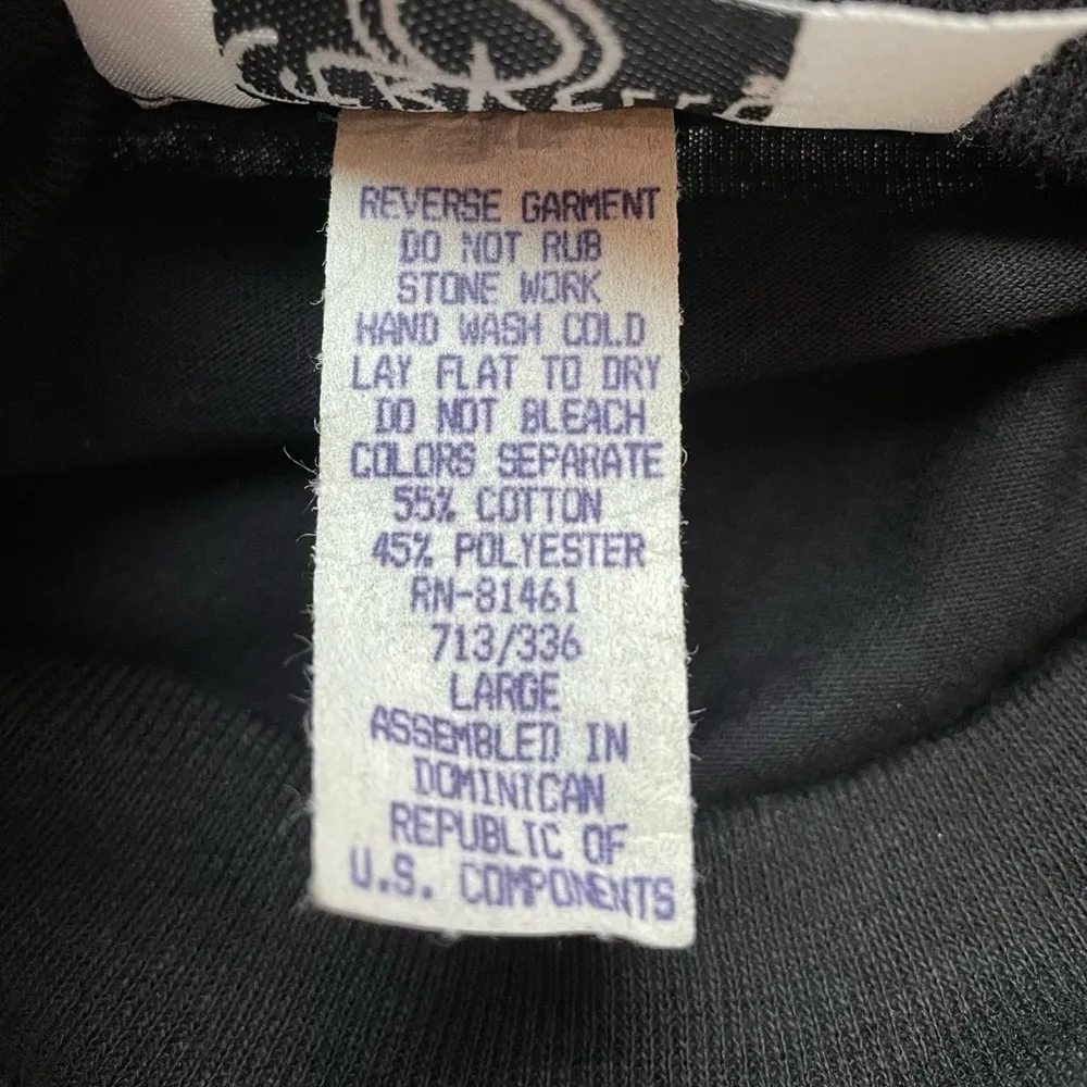 Cervelle Vintage Black Cot/poly Shirt Lge /Small Rhinestone Embellishment NWOT - Image 4