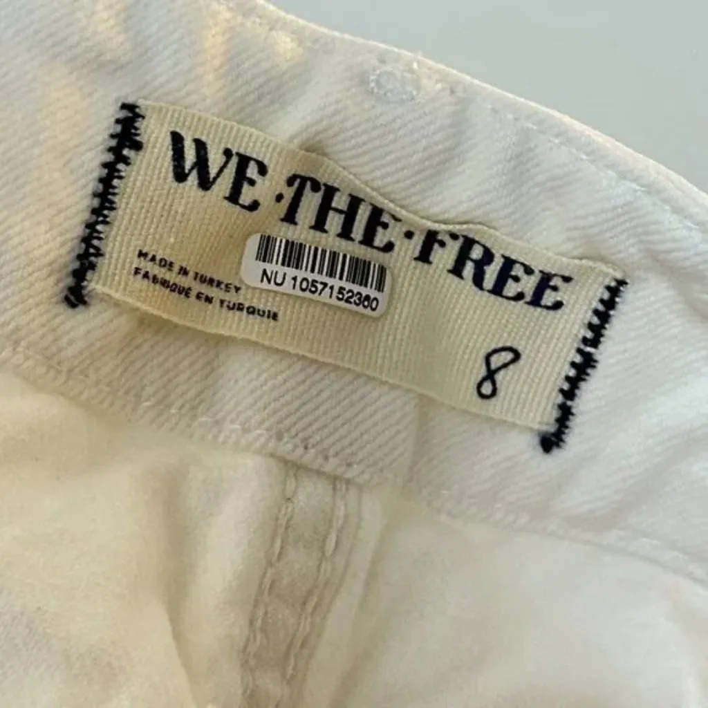 FREE PEOPLE x We The Free Emmy Denim Skort in Wash White Size US 8 - Image 8