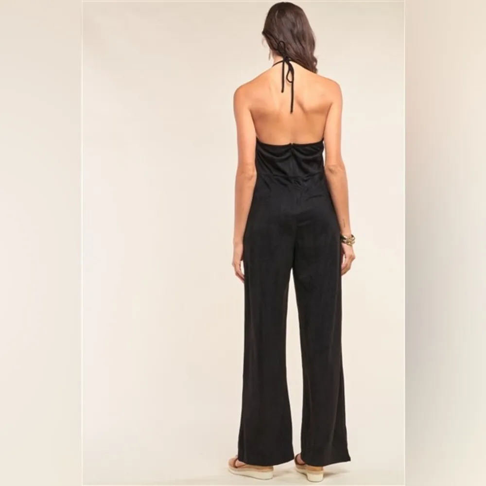Black Open Back Jumpsuit Sugarlips open back - Image 3