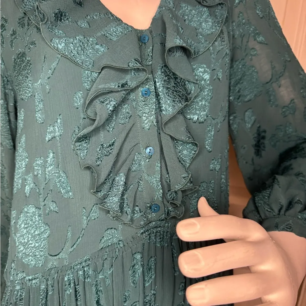 Zara Elegant Teal Maxi Dress Size XS.  #55 - Image 6