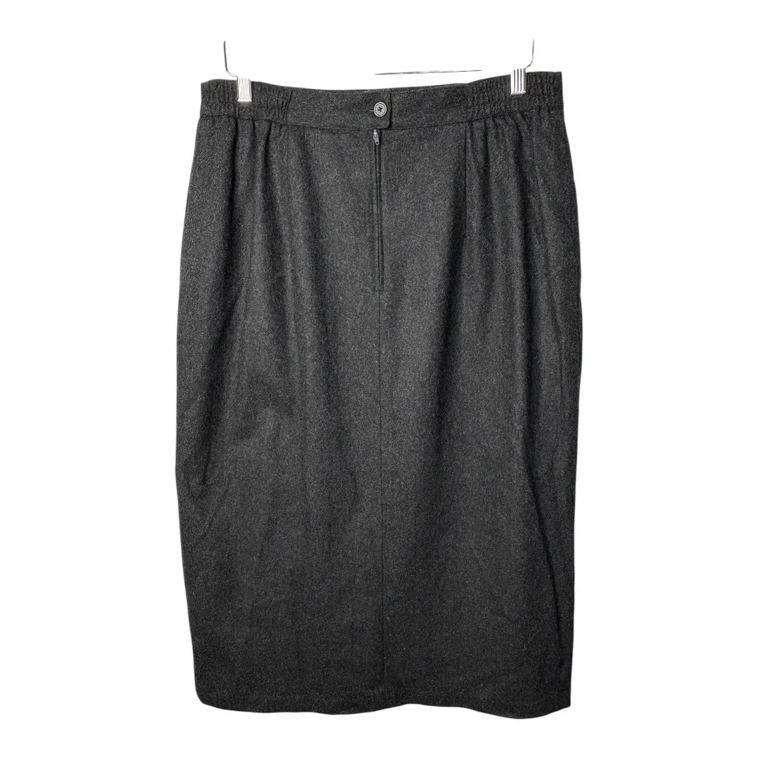 Sag Harbor Petite Gray Wool‎ Blend Skirt Suit Set Business Career Women Size 16P - Image 8