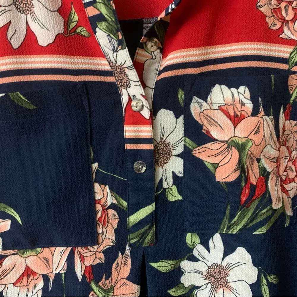 Anthropologie Fig & Flower floral dress tunic Size Large Like New! - Image 4