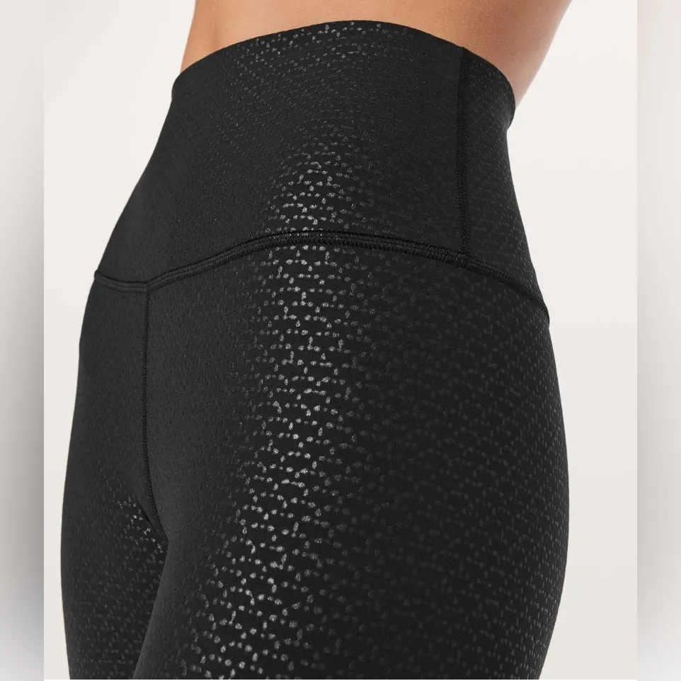 Lululemon Align Pant II *25" in Monochromic Black Emboss Nulu W5BE9S - Image 3