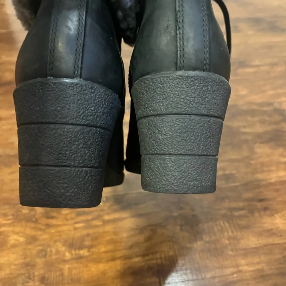 UGG  Zea Waterproof Suede Wedge Boots - Image 7