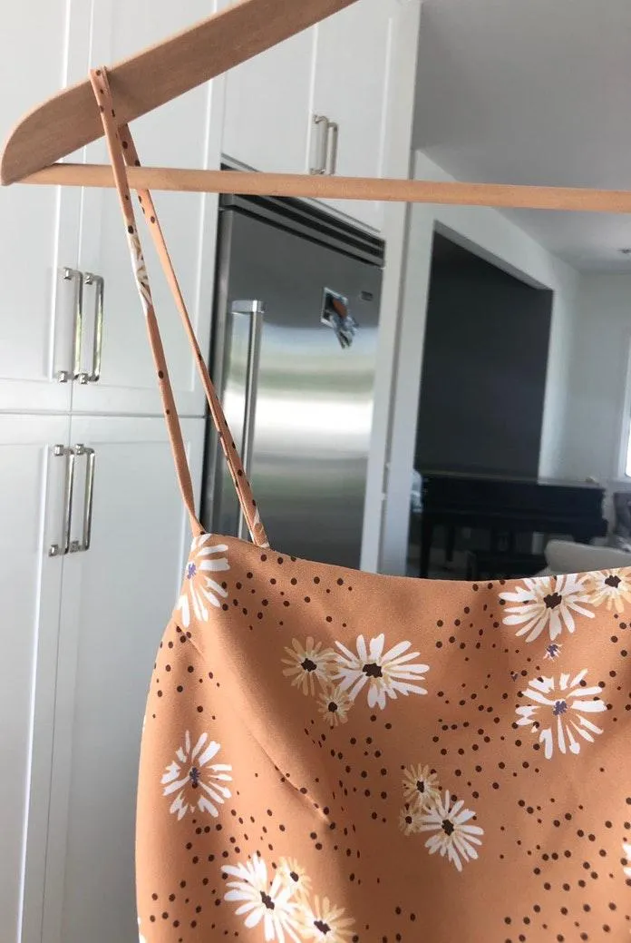 Verge Girl Mustard Yellow Floral Dress - Image 3