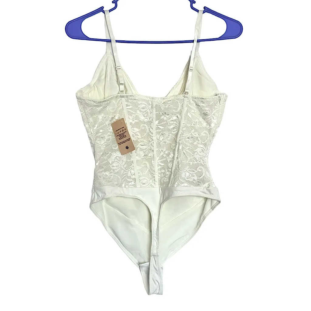 NWT Popilush Ivory Lace Bodysuit - Image 6