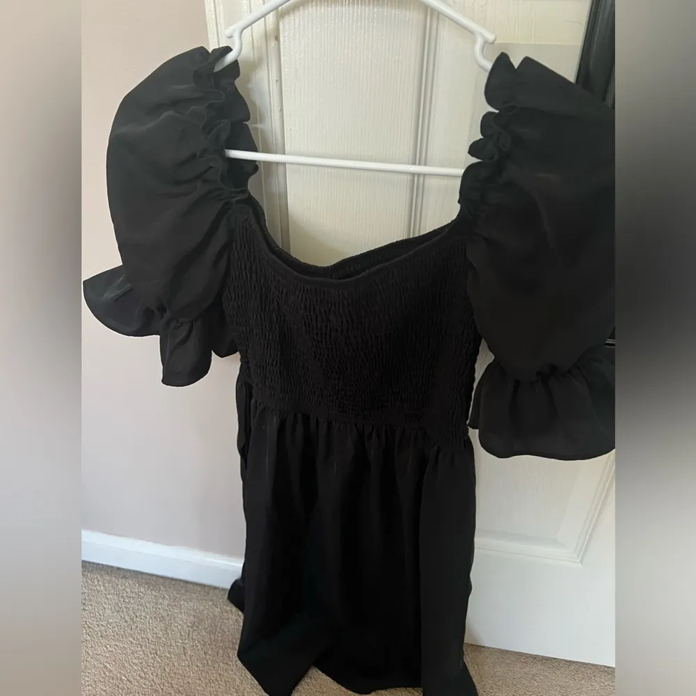 Black peplum dress - Image 3