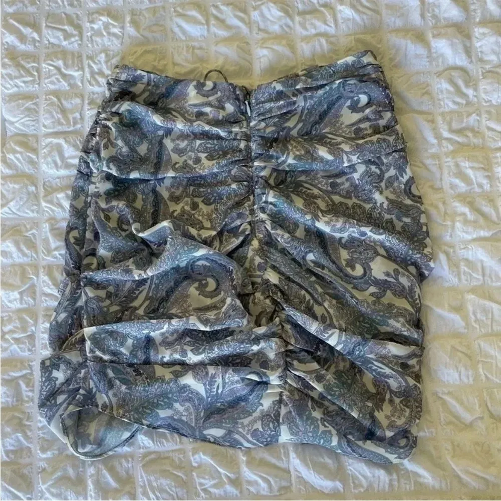 NWT For love and lemons paisley ruffle Annabelle mini skirt XS - Image 7