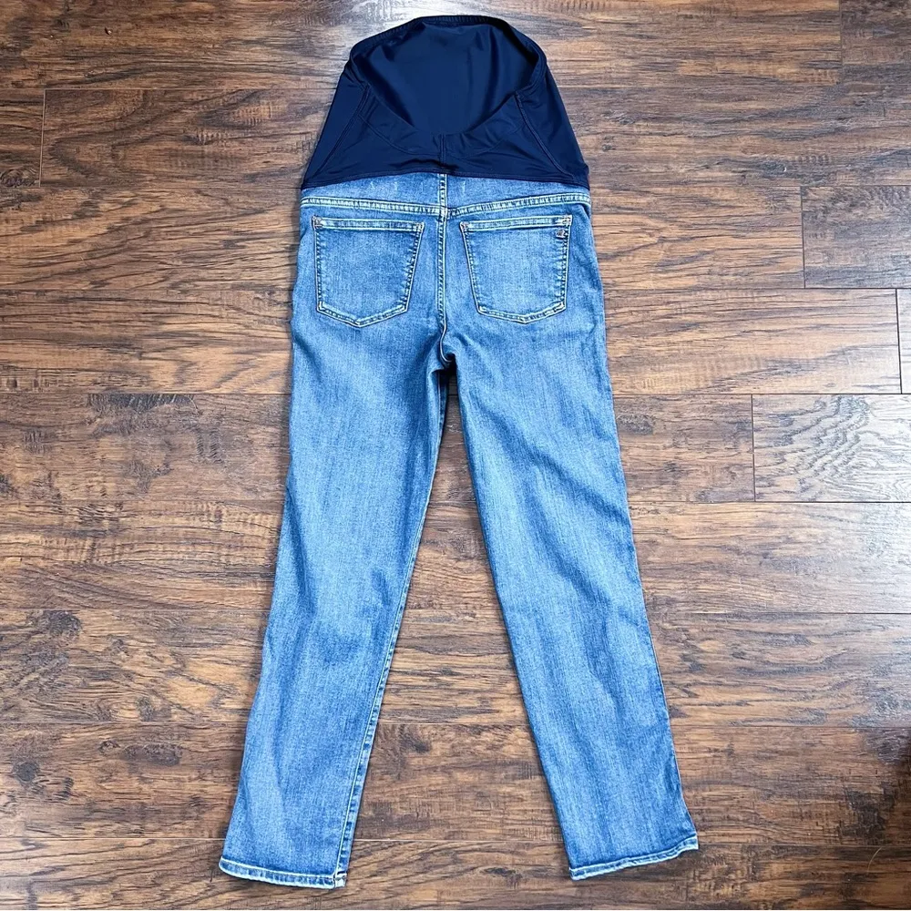 Madewell • Maternity Over-the-Belly Stovepipe Jeans Chancery Wash straight leg - Image 9