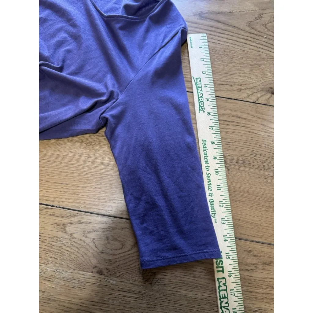 Pure Jill J Jill Wrap Tunic Top Women‎ Size Medium Purple Asymmetrical Stretch - Image 6