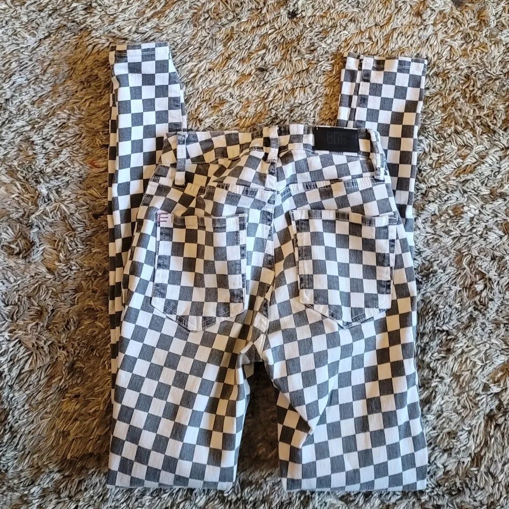 🔥SALE🔥 Urban Outfitters BDG Black White Checkered Twig Highrise Skinny Jeans - Image 8