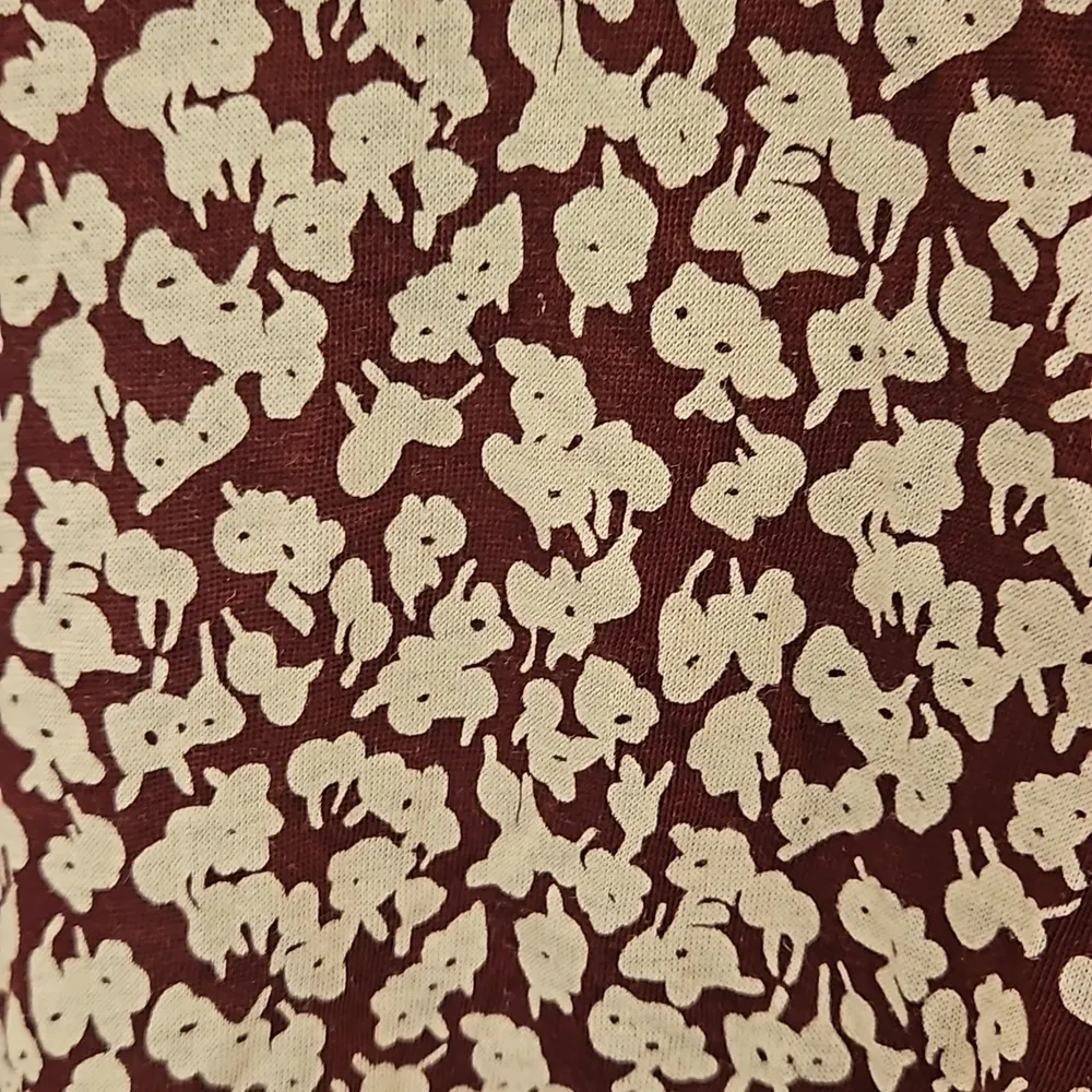 💕THE GREAT💕 The Long Sleeve Sleep Tee ~ Maroon Shadow Floral Size 3 Large NWT - Image 10