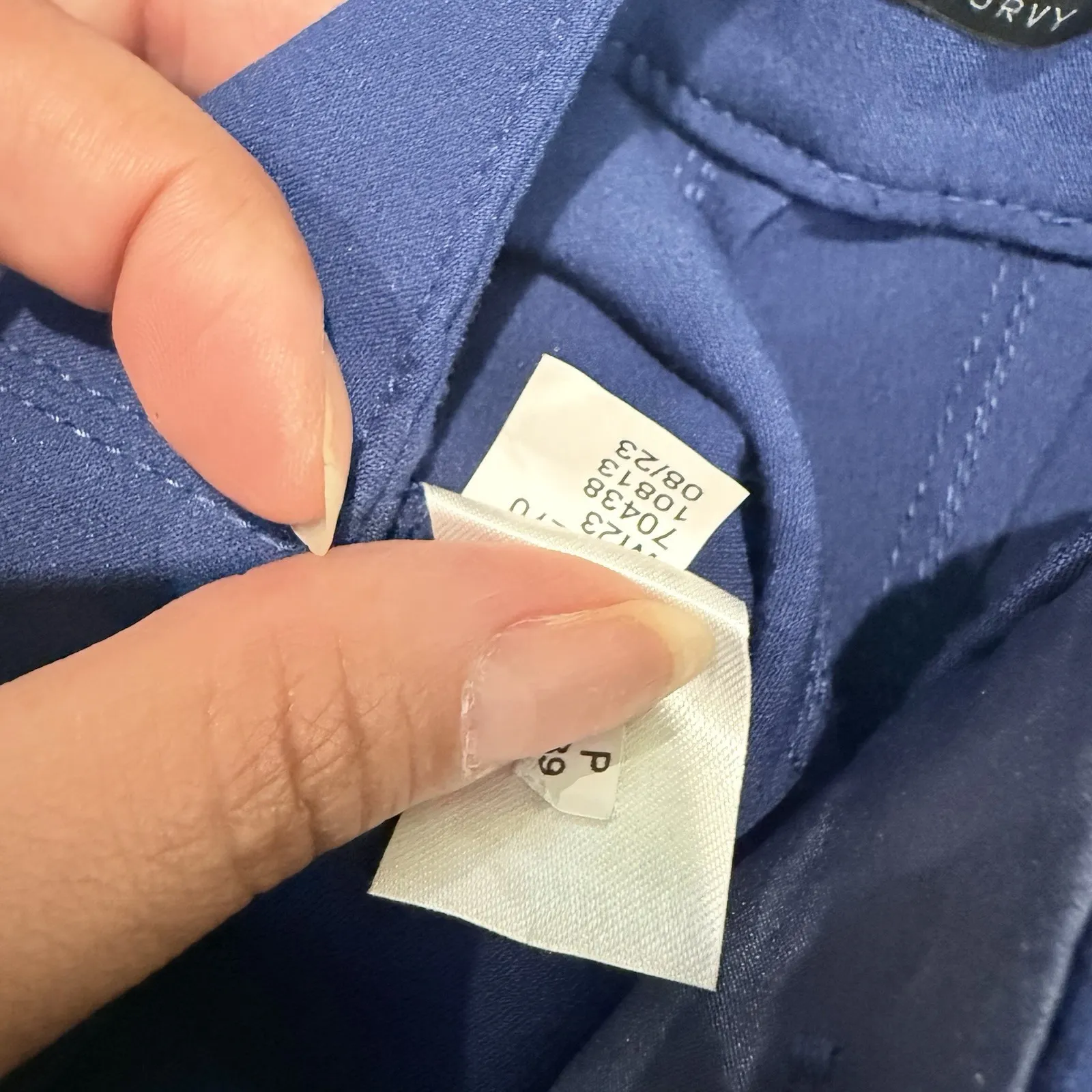 NWOT Ann Taylor Lana Curvy‎ Fit Dress Pants In Blue Size 12 Petite - Image 6