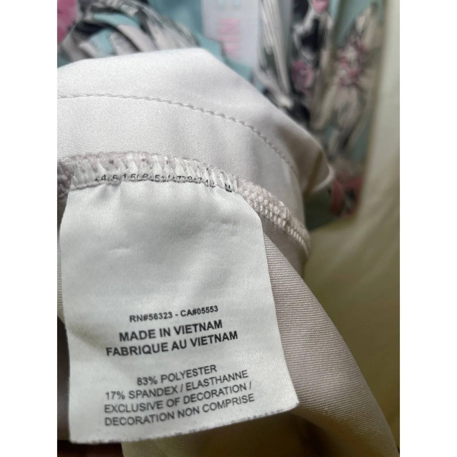 Nike Hyper Femme Floral Print Dress - Womens Size M - White and Blue - Image 6