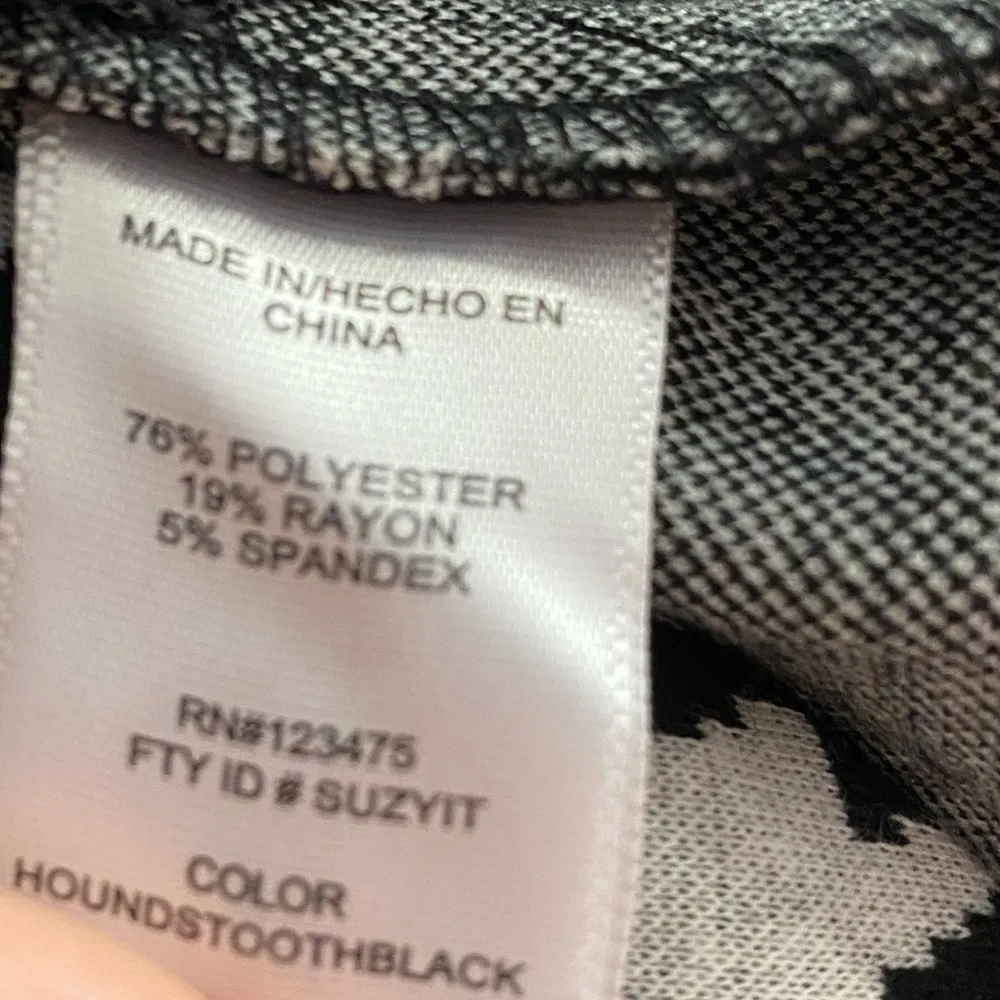 Catherine Malandrino Women Houndstooth Blazer Black White Size M Medium - Image 6