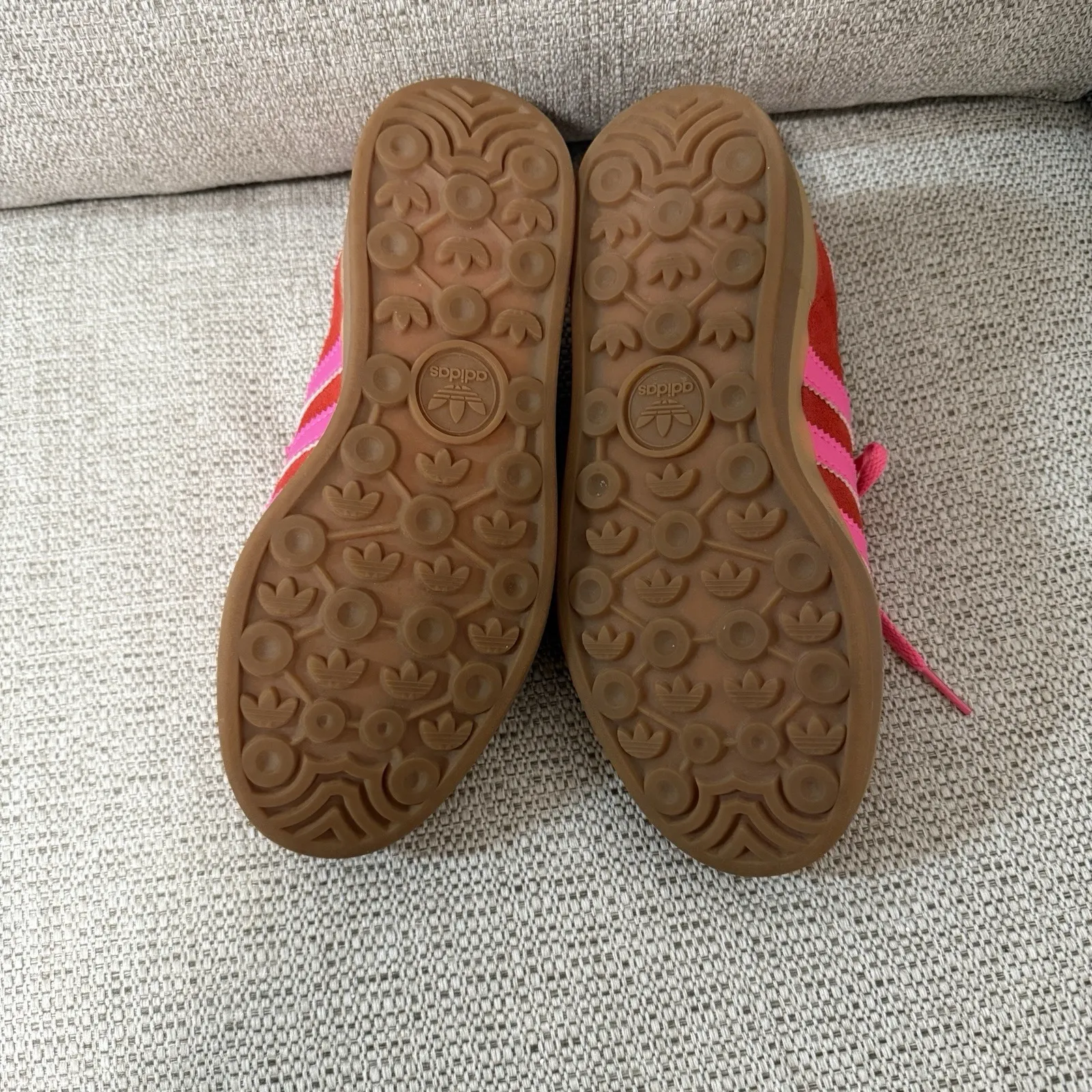 adidas Originals Gazelle Bold platform sneakers in red and pink size 5 - Image 12