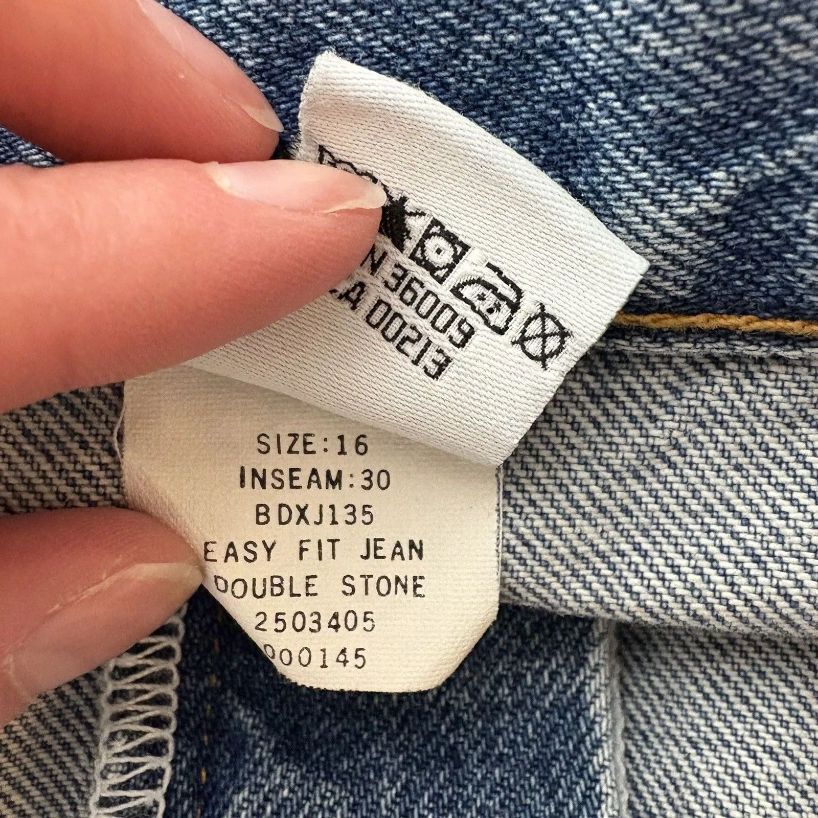 Calvin Klein Jeans 1990s Vintage Double Stone Wash Easy Fit Womens Size 16 - Image 7