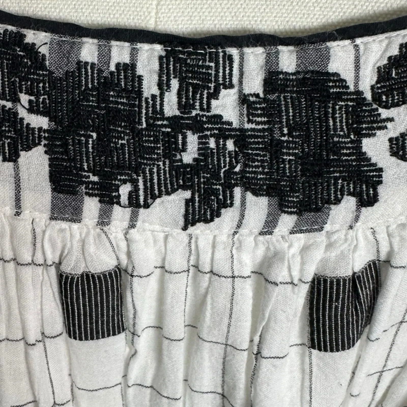 Free People Western Bohemian Jamie Embroidered Maxi Dress Size Large Ethereal - Image 9