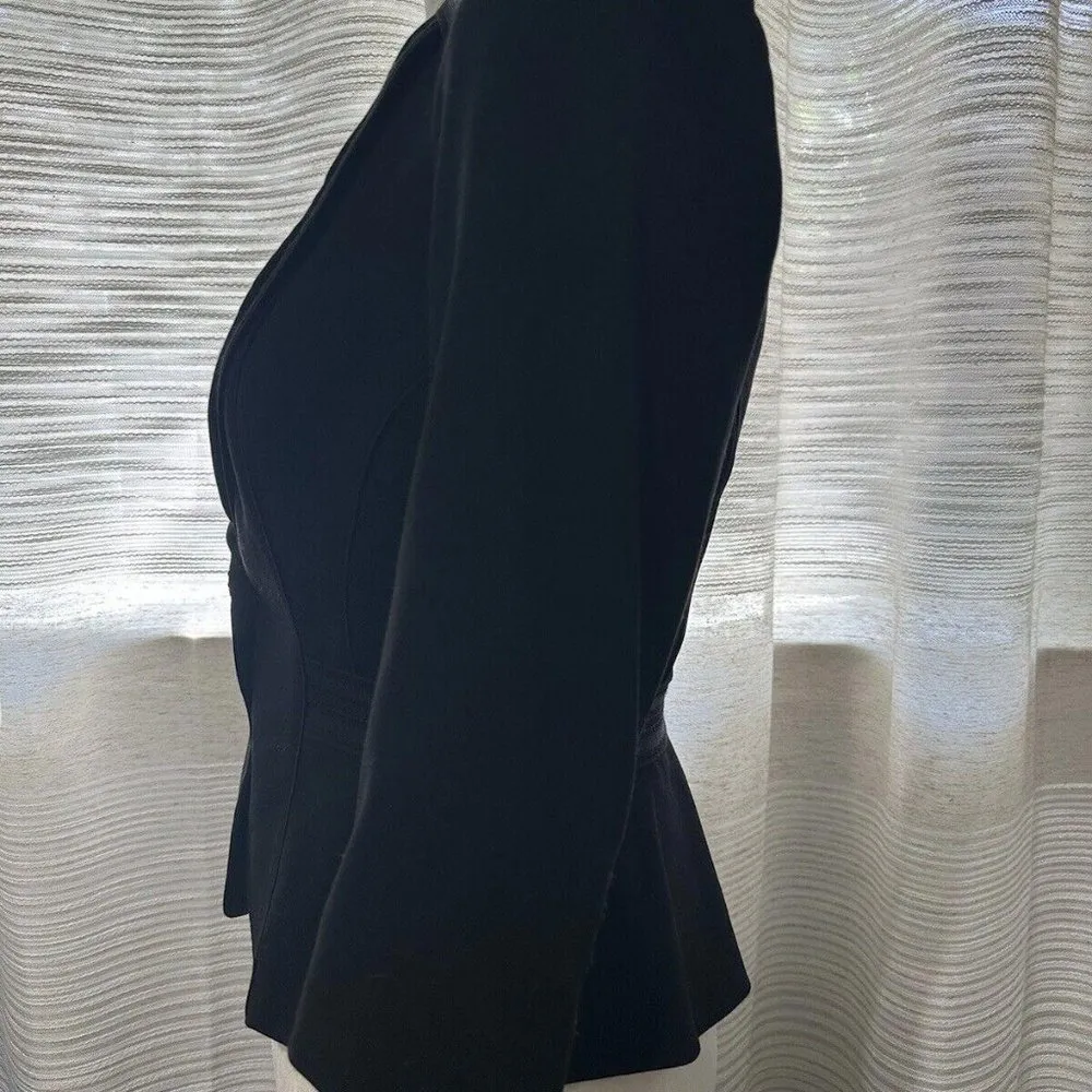 Women’s White House Black Market Accented Black Blazer Jacket Sz 0 - Image 10