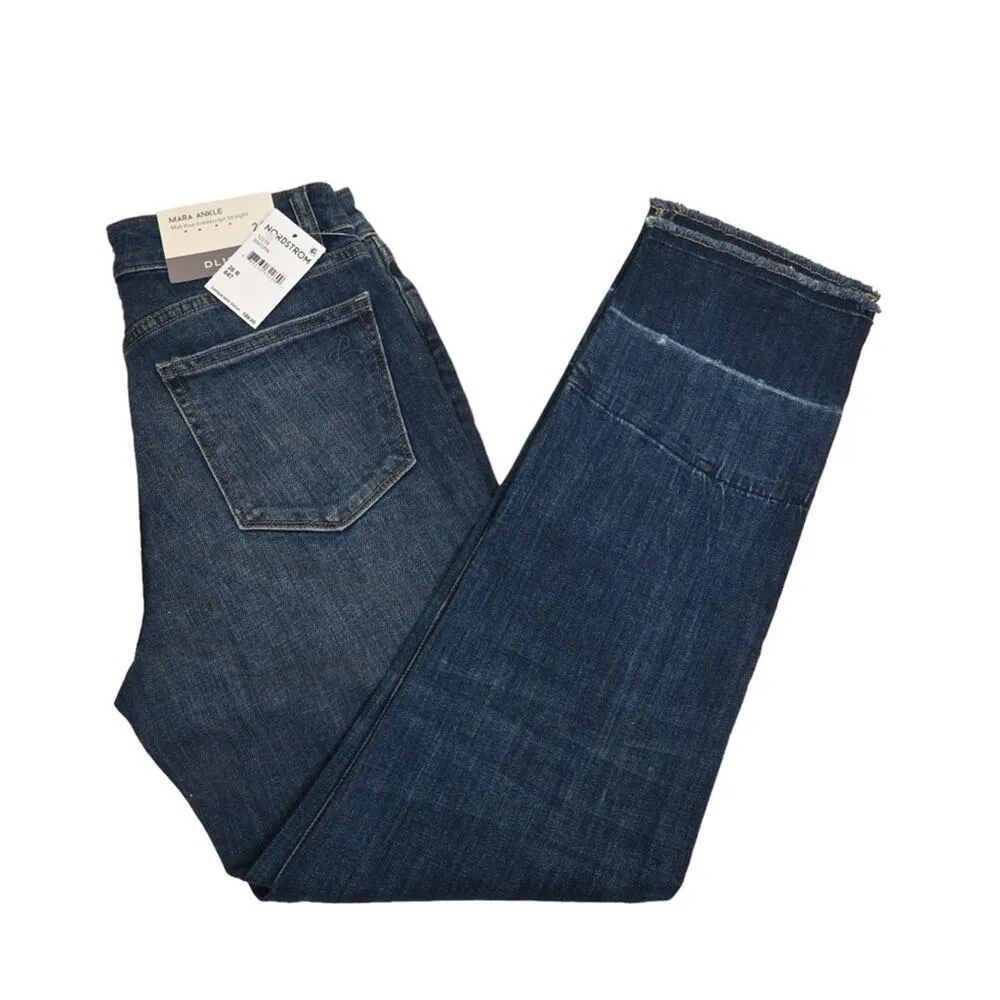 DL1961 Womens 26 Mara High Waist Released Hem Ankle Jeans in SANTORINI NEW - Image 4
