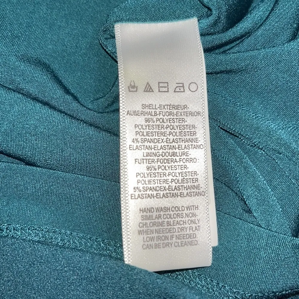 Dress the Population Dana Bodycon Sheath V-Neck Square Back Tie‎ Sash Dress XL - Image 11