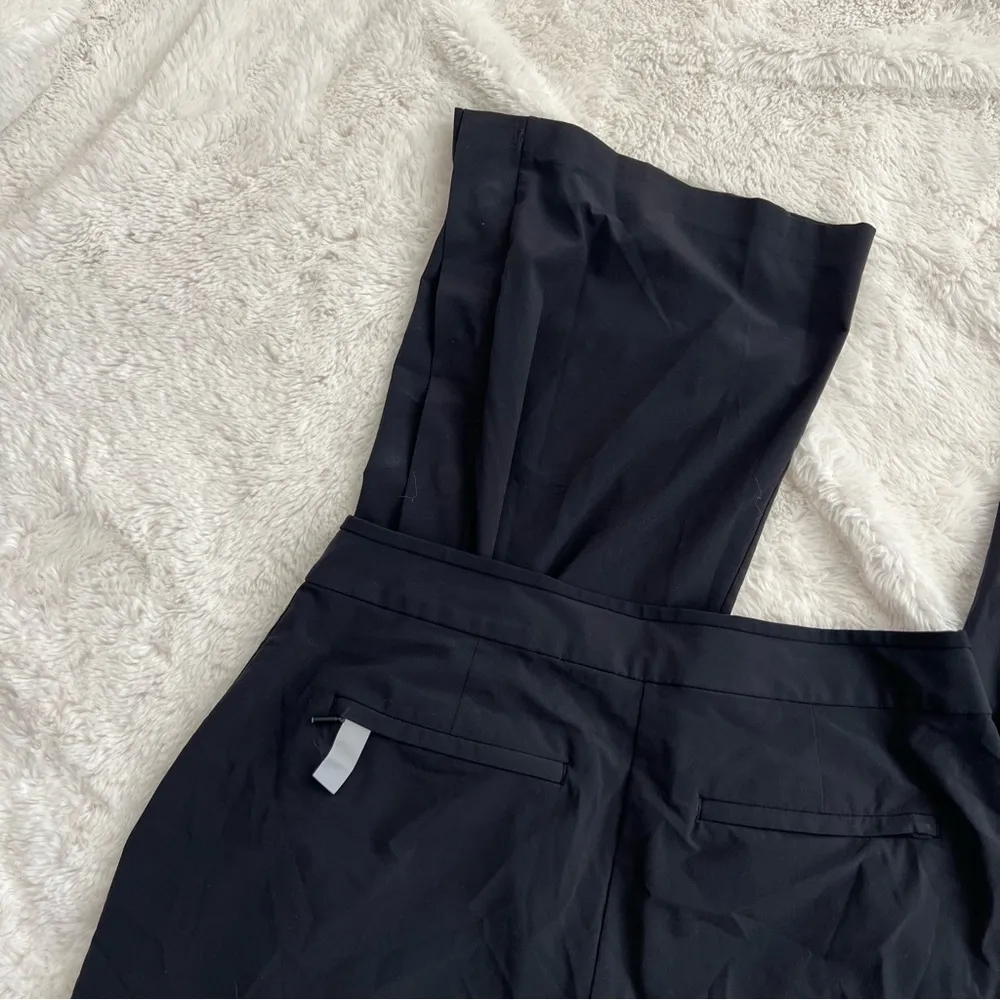 Black Gramercy Wide Leg Button Cuff Trouser Pant - Image 5