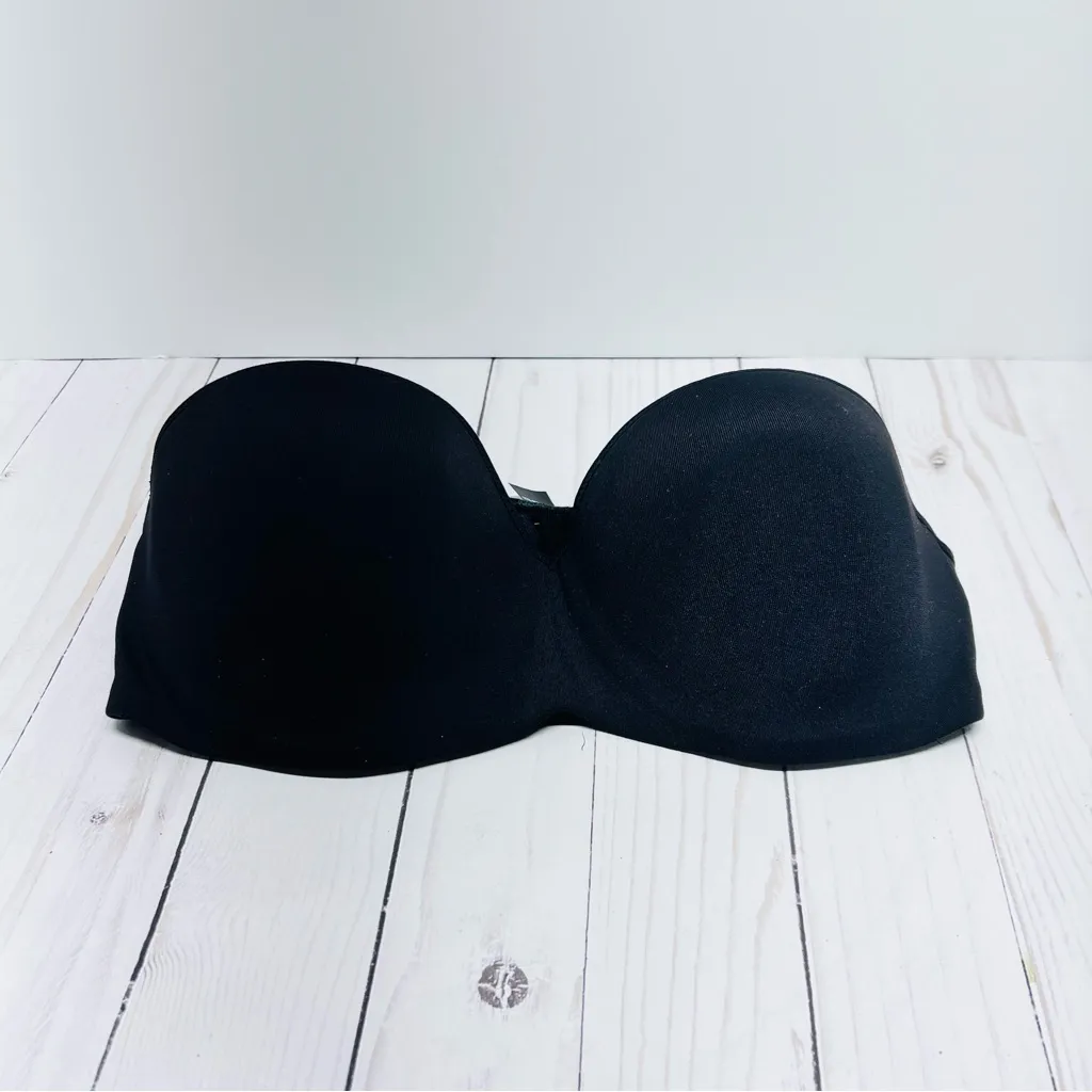 Le Mystere Shameless Black Strapless Bra Style 755 Size 36C - Image 3