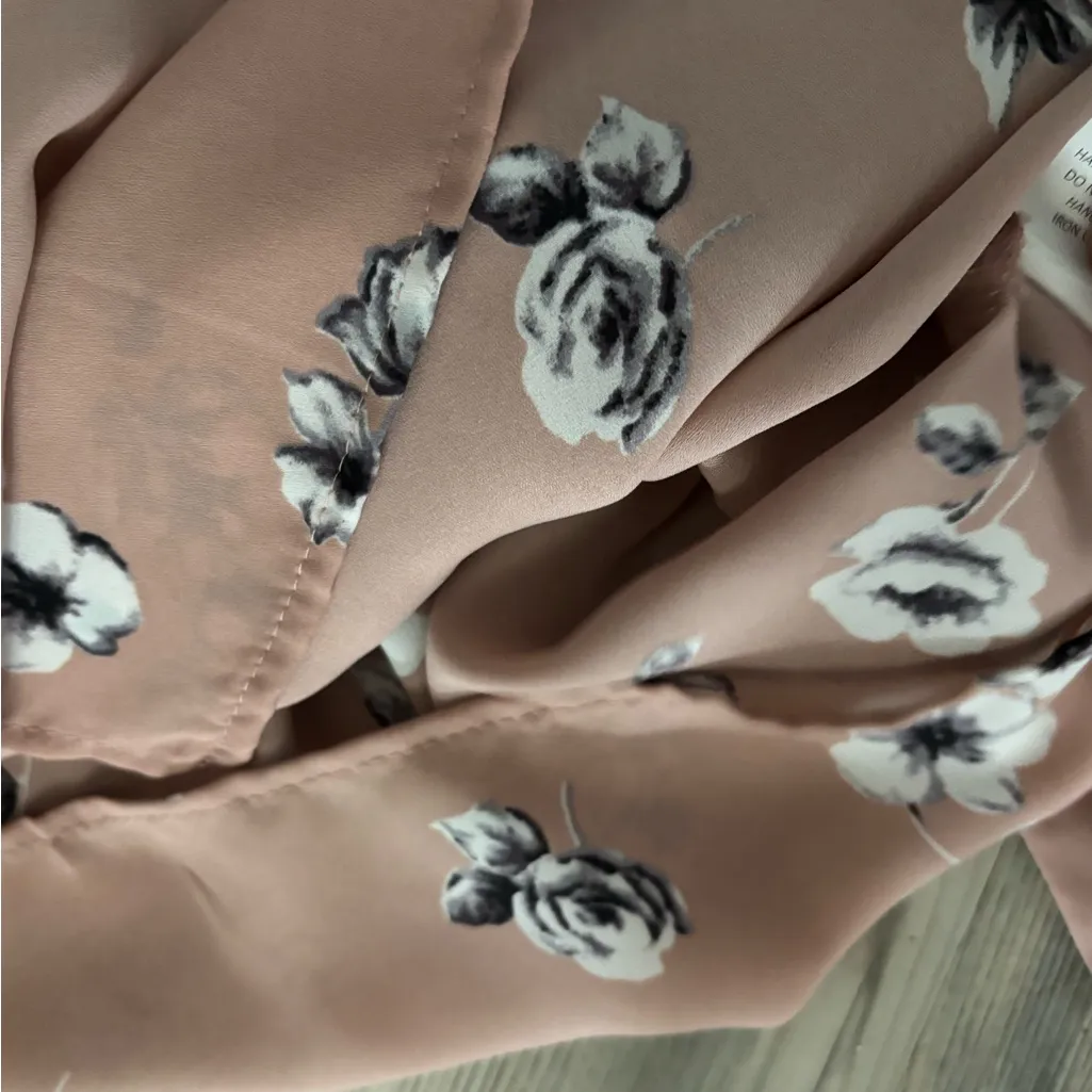 Sienna Sky Floral Wrap Blouse - Mauve - Image 3