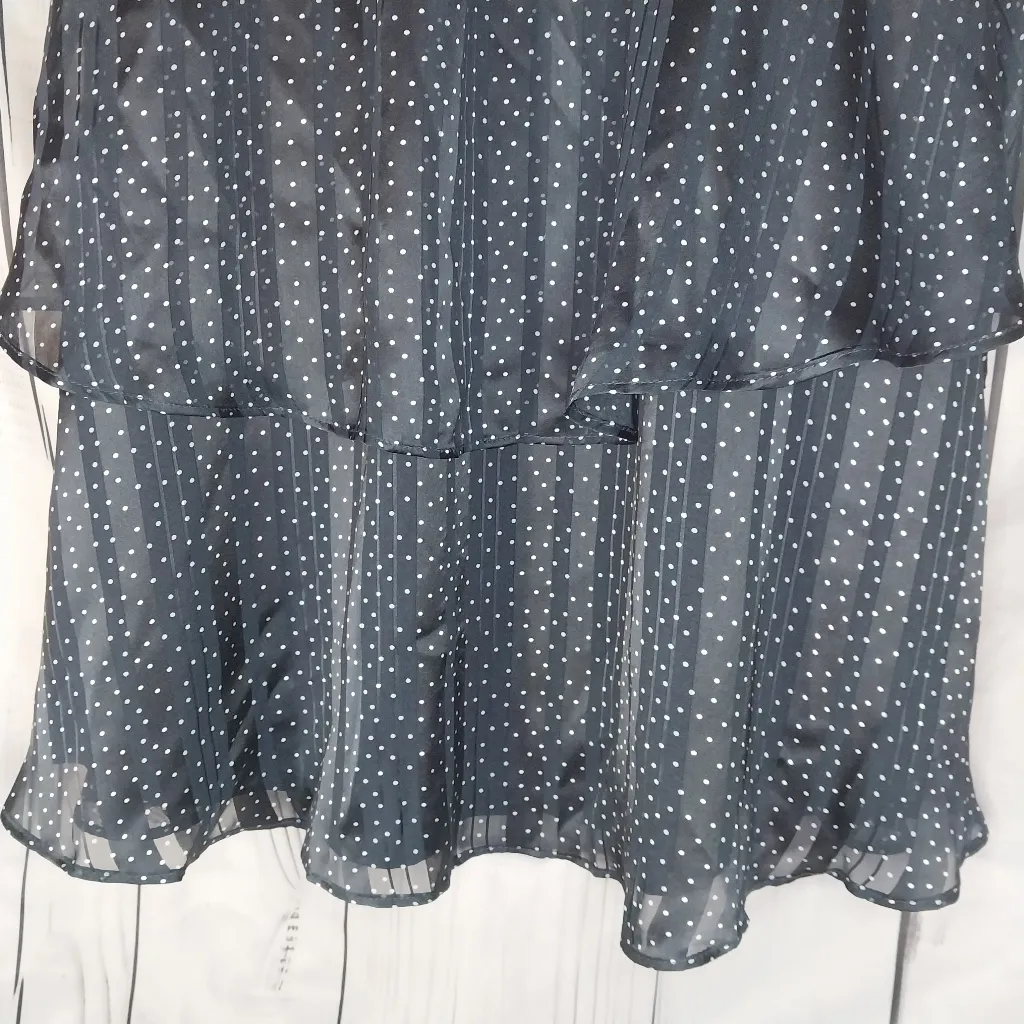 Banana Republic Pleated Tiered Sleeveless Polka Dot Dress NWT - Image 16