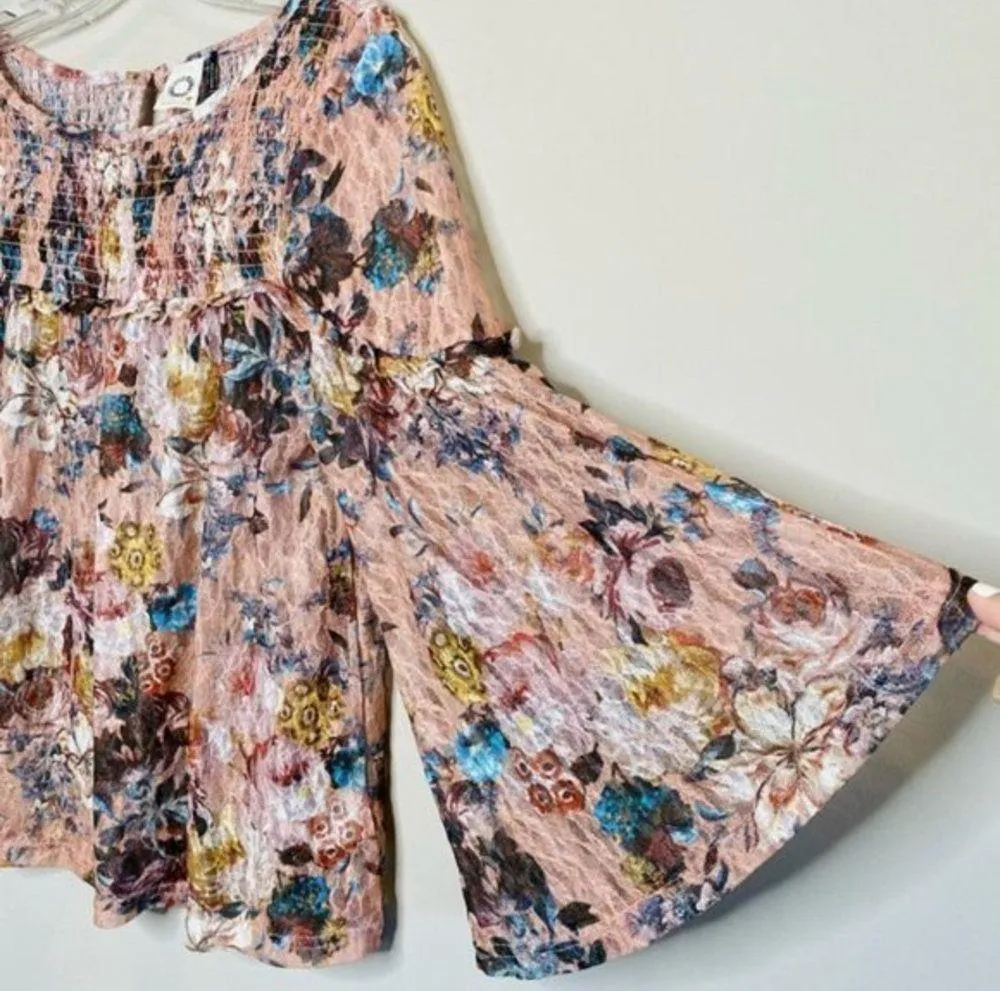 Anthro Akemi + Kin Patrizia Floral Lace Blouse (S) - Image 6